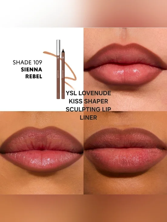 YSL LOVENUDE KISS SHAPER SCULPTING LIP LINER 109 SIENNA REBEL. BNIB - Picture 2 of 5